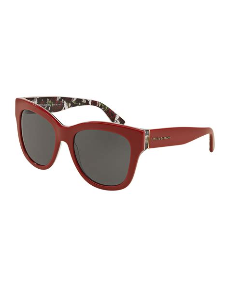 dolce and gabbana red sunglasses.